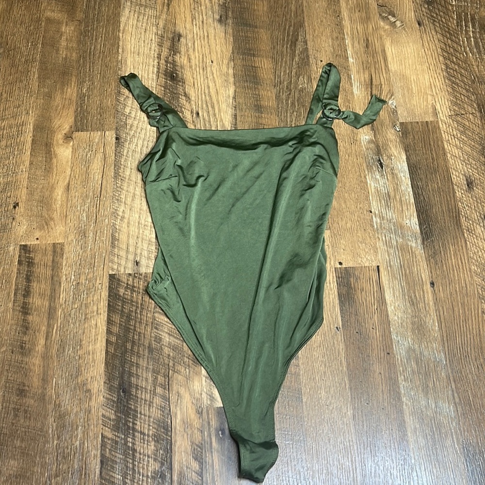 Olive green bodysuit
